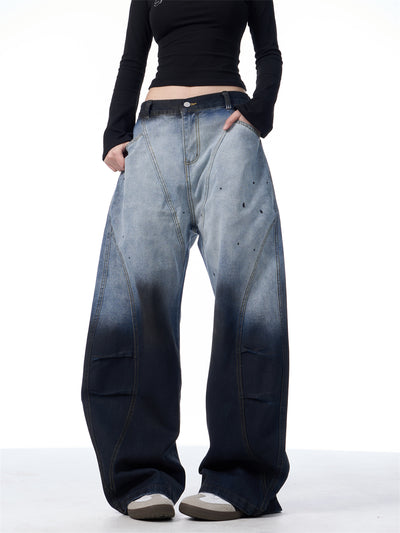 Pantalones Anchos Tie-Dye Degradado para Mujer - Image 19