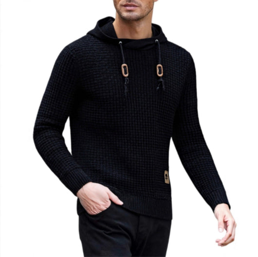 Sudadera con Capucha Tejida Casual para Hombre - Image 11