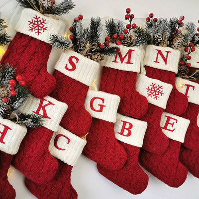Calcetines Navideños Tejidos con Letras - Image 20