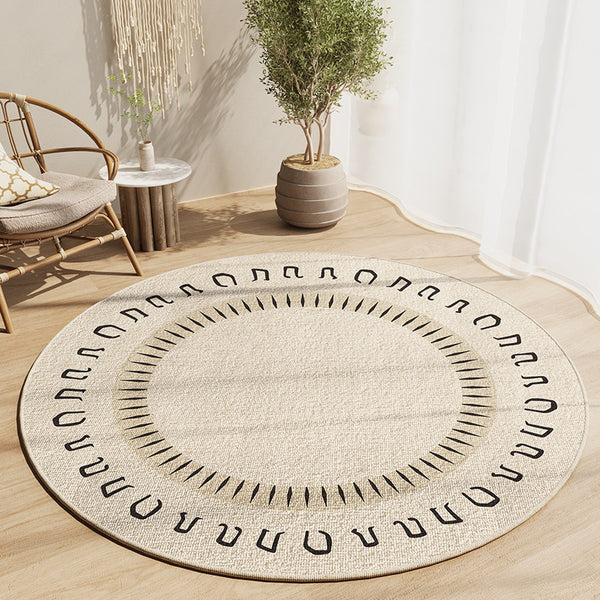 Silla Giratoria de Estudio con Tapete Redondo Absorbente y Antideslizante