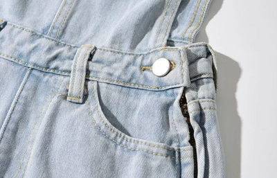 Shorts Denim Rotos con Tirantes para Mujer - Image 10