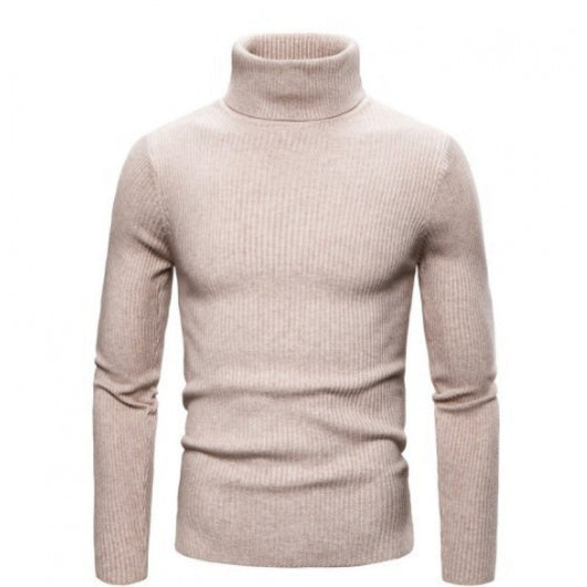 Suéter Slim Fit Cuello Alto para Hombre - Otoño e Invierno - Image 11