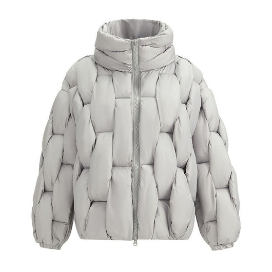 Chaqueta Acolchada de Algodón Tejido Torsionado Talla Grande - Image 11