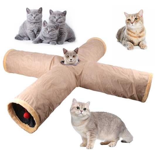 Túnel para Gatos - Juguete Interactivo Plegable