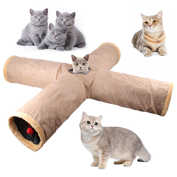 Túnel para Gatos - Juguete Interactivo Plegable