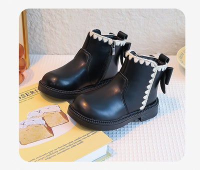 Botas de Cuero para Niñas con Forro de Terciopelo y Suela Flexible - Image 27