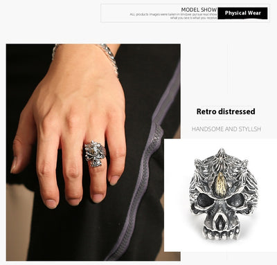 Anillo de Calavera Personalizado Abierto para Hombre - Image 11