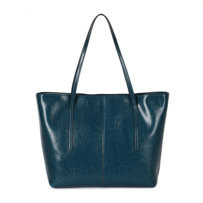 Bolso Tote de Cuero Encerado para Mujer - Bolsa de Hombro Elegante y Versátil - Image 4