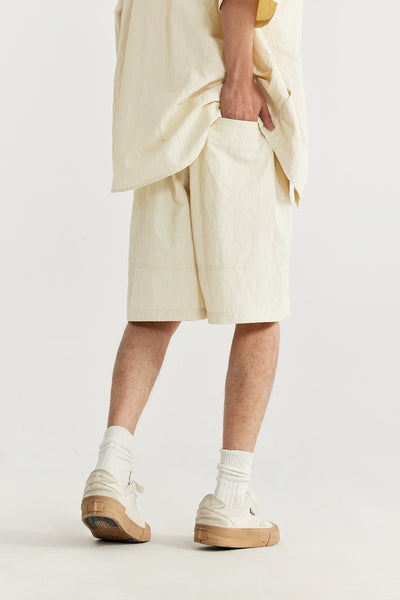 Camisa Estilo Japonés con Textura Jacquard Rombos y Cuadros - Image 18