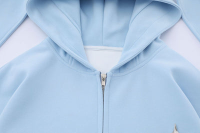 Cardigan de Algodón con Capucha y Orejas de Conejo para Mujer - Image 16