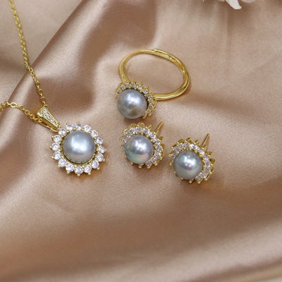 Conjunto de Collar de Perlas de Agua Dulce - Diseño Versátil y Elegante - Image 9