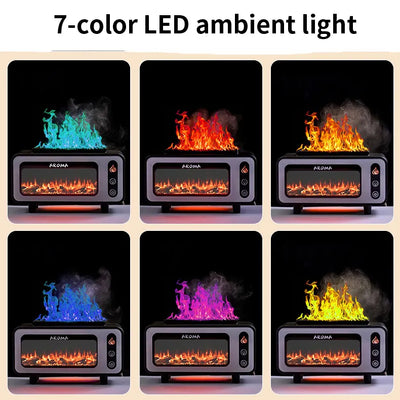 Difusor Ultrasónico 200ml con Chimenea 3D y Luz LED - Aromatizador de Aceites Esenciales - Image 4