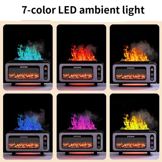 Difusor Ultrasónico 200ml con Chimenea 3D y Luz LED - Aromatizador de Aceites Esenciales - Image 4