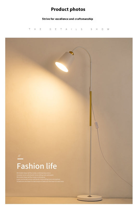 Lámpara de Pie Nórdica para Sala con Protección Visual - Image 14