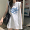 Playera sin Mangas con Letras Estampadas Oversize