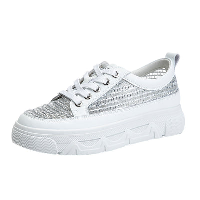 Tenis Blancos Deportivos para Mujer - Malla Transpirable y Cómodos - Image 4