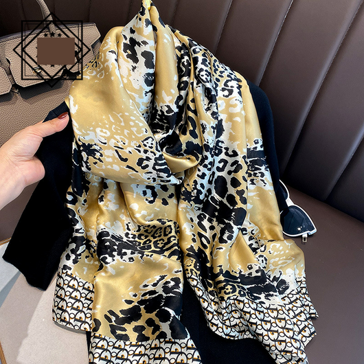 Foulard Ligero de Seda para Mujer - Bufanda Larga Elegante de Verano - Image 30