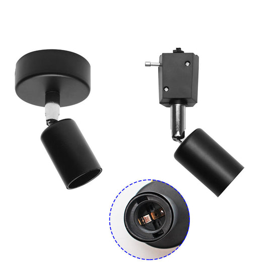 Lámpara de Techo Tipo Riel con Rosca E27 - Iluminación LED Ajustable