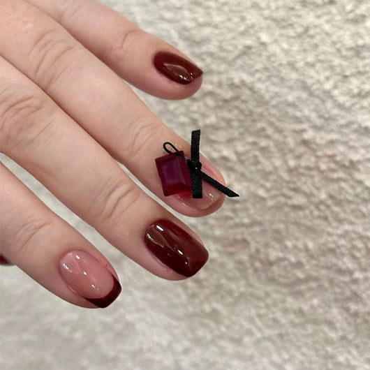 Uñas Postizas Cat Eye Rubor - Parches de Manicura Lista para Usar - Image 34