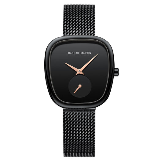 Reloj Cuarzo Acero Inoxidable Milano Malla Mujer Diseño Tonneau - Image 8