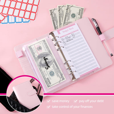 Cuaderno de Piel Macaron con Cartera Integrada y Compartimento para Billetes - Image 15