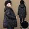 Chaqueta Acolchada de Algodón Brillante Talla Grande