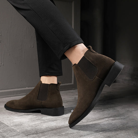 Botas de Cuero Puntiagudas Altas para Hombre - Image 22