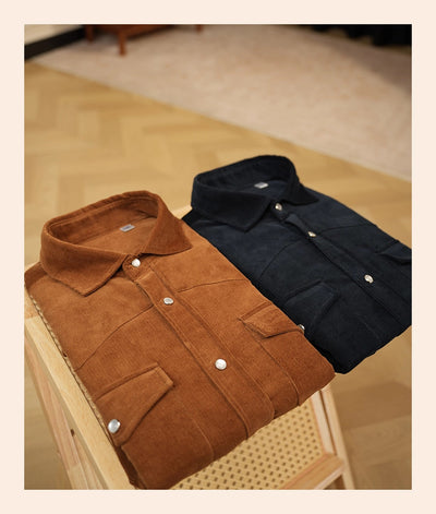 Camisa Casual de Negocios para Hombre en Algodón Puro con Tejido Texturizado - Image 9