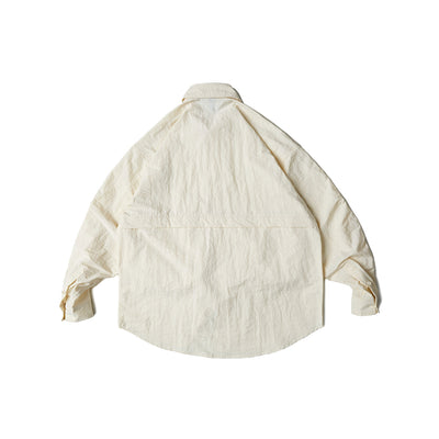 Camisa Impermeable de Bolsillos Amplios - Colores Sólidos Primavera - Image 3