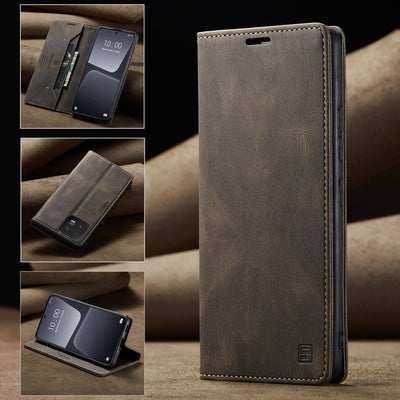 Funda de Cuero Vintage para Celular con Diseño Ejecutivo - Image 3