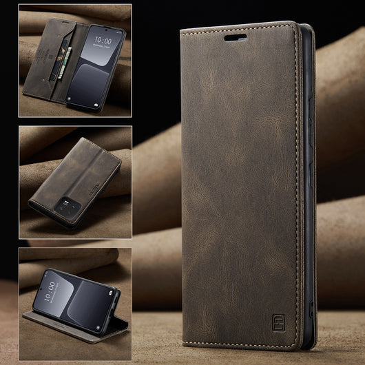 Funda de Cuero Vintage para Celular con Diseño Ejecutivo - Image 3