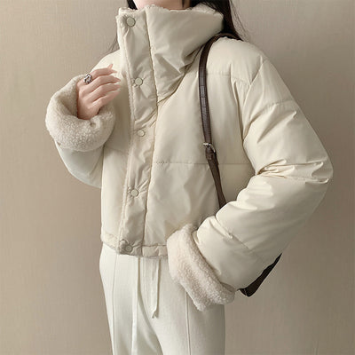 Abrigo Holgado de Lana de Cordero y Algodón para Mujer - Image 12
