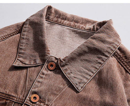 Chaqueta Vaquera Vintage con Detalles Cruzados para Hombre - Image 15