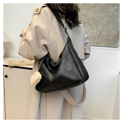Bolsa Retro para Mujer de Gran Capacidad en Colores Sólidos - Image 16