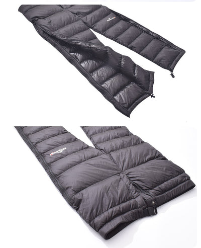 Pantalones de Esquí Aislados para Invierno - Relleno de Plumón Negro - Image 9