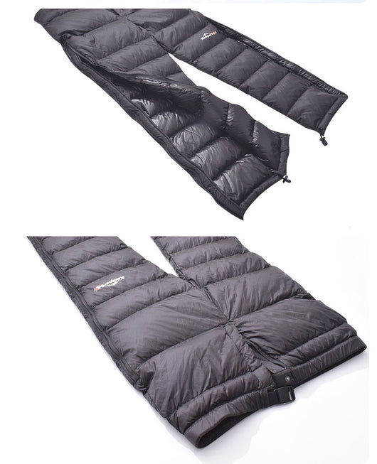 Pantalones de Esquí Aislados para Invierno - Relleno de Plumón Negro - Image 9