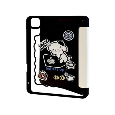 Funda Protectora Acrílica para Tablet con Diseño de Perro Reparador y Soporte para Lápiz - Image 4