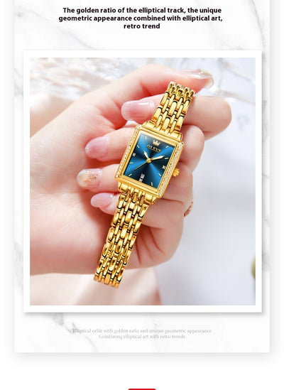 Reloj de Cuarzo Elegante Cuadrado Versátil para Mujer - Image 11