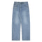 High Waisted Retro Style Vintage Wash Straight Jeans