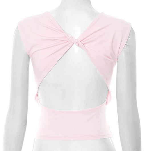 Blusa Ajustada Escote Bardot sin Espalda en Colores Lisos - Image 22
