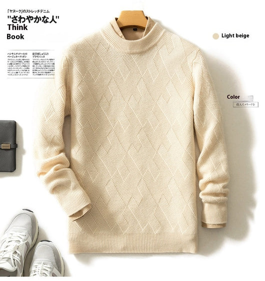 Suéter de Cuello Redondo en Cashmere Premium para Hombre - Image 22