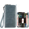 Cartera Clutch de Cuero con Protección Anti-degaussing y Anti-robo