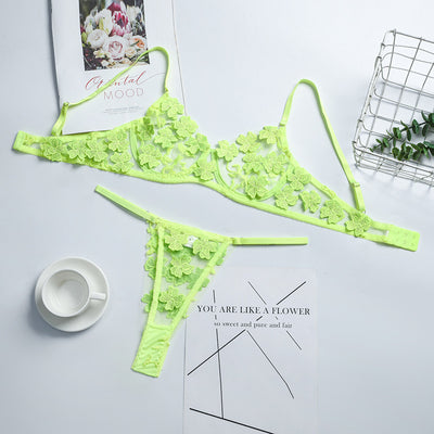 Conjunto Romántico de Encaje Floral Transparente - Image 17