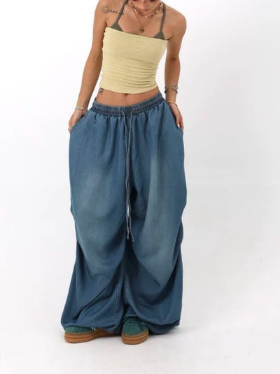 Jeans Vintage Cintura Alta Pierna Ancha Suelta - Image 15