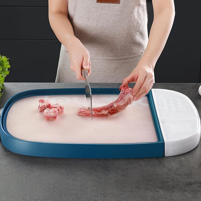 Tabla de Corte Multifuncional de Acero Inoxidable Reforzada Antimohongo - Image 3