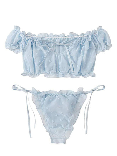 Conjunto de Lencería Sexy con Encaje y Diseño Dividido - Image 17