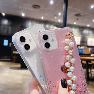 Funda Protectora para Celular con Brillo y Cuentas de Resina Epoxi - Image 3