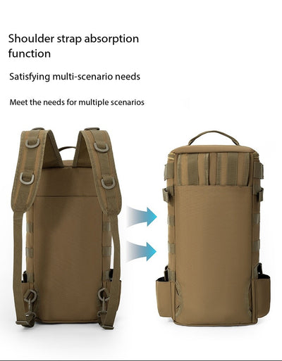 Mochila de Pesca Táctica con Múltiples Compartimentos y Sistema MOLLE - Image 13
