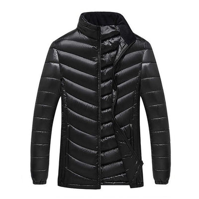 Abrigo Acolchado Largo para Hombre Talla Grande - Image 6