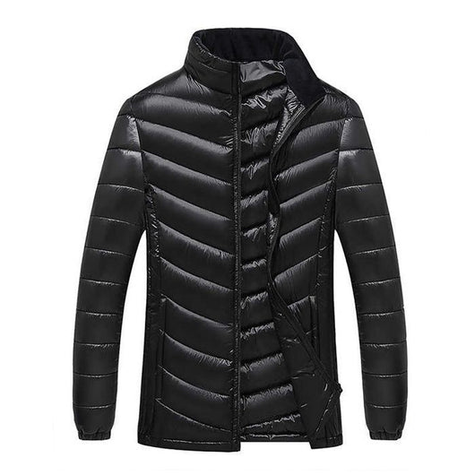 Abrigo Acolchado Largo para Hombre Talla Grande - Image 6
